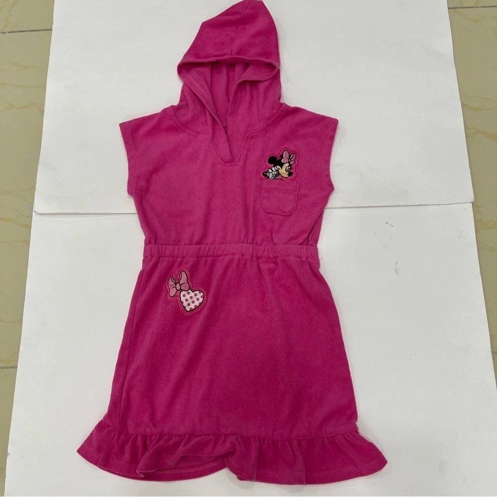 Disney‎ Minnie Mouse Pink Hooded Pajama Robe